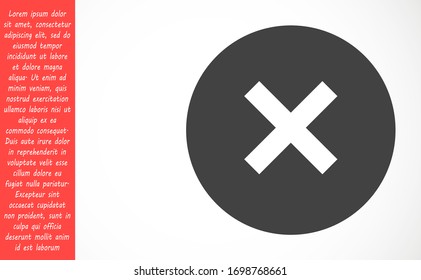 Cross vector,Close icon ilustration - vector.Vector illustration of pharmacy cross icon on white background.plus icon design template. Trendy style, vector eps 10