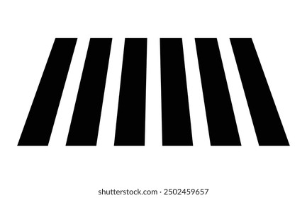 Cross walk icon. Pedestrian crossing sign isolated on white background. Design pedestrian crossing path  crossing. Vector illustration.Eps 10