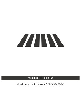 cross walk icon symbol logo template