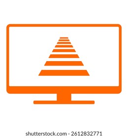 Cross walk and screen on white