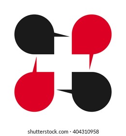 cross and water drop logo vector.