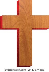 Kreuz Holz Vektorgrafik für Design und Kunst. Vektorillustration Bild.