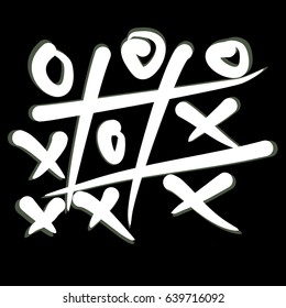 Cross and Zero Vector background