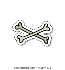 crossbones doodle icon