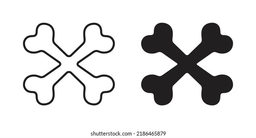 crossbones icon vector Halloween dog logo skull pirate symbol ghost cartoon character doodle illustration clip art design
