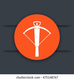 crossbow, arbalest icon