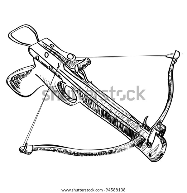 Как рисовать арбалет