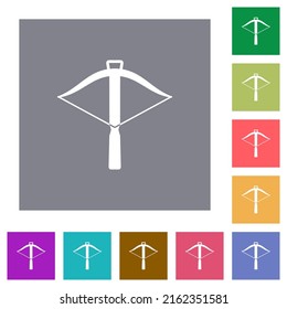 Iconos planos de arco iris sobre fondo cuadrado de color sencillo