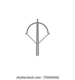 Crossbow icon on white background