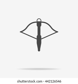 Crossbow icon. Vector concept illustration for design.