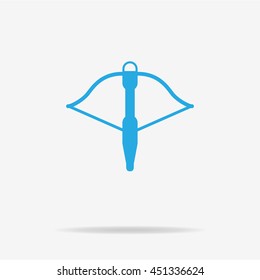 Crossbow icon. Vector concept illustration for design.