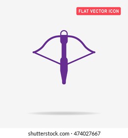 Crossbow icon. Vector concept illustration for design.