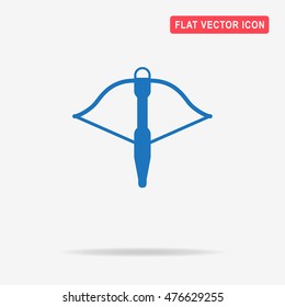 Crossbow icon. Vector concept illustration for design.