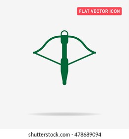 Crossbow icon. Vector concept illustration for design.
