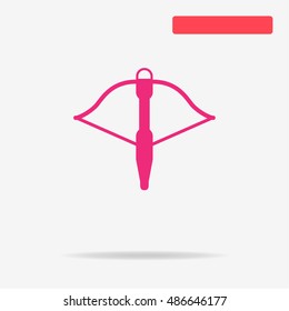 Crossbow icon. Vector concept illustration for design.