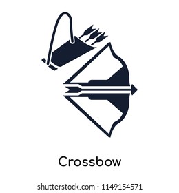 Crossbow icon vector isolated on white background for your web and mobile app design, Crossbow logo concept