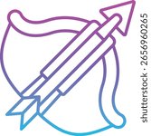 Crossbow vector icon. Can be used for printing, mobile and web applications.