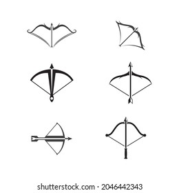 Crossbow Vector icon design illustration Template
