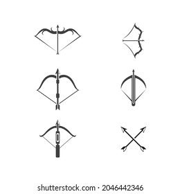 Crossbow Vector icon design illustration Template