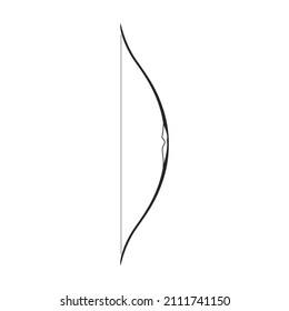 Icono vectorial Crossbow.Icono vectorial negro aislado en ballesta de fondo blanco.
