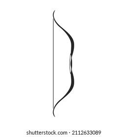 Icono vectorial Crossbow.Icono vectorial negro aislado en ballesta de fondo blanco.