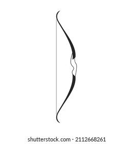 Icono vectorial Crossbow.Icono vectorial negro aislado en ballesta de fondo blanco.
