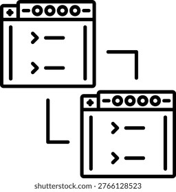 Cross-Browser Compatibility Illustration vector Icon Design