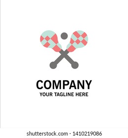 Crosse, Lacrosse, Stick, Sticks Business Logo Template. Flat Color