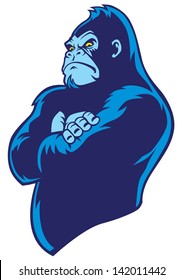 crossed arm gorilla