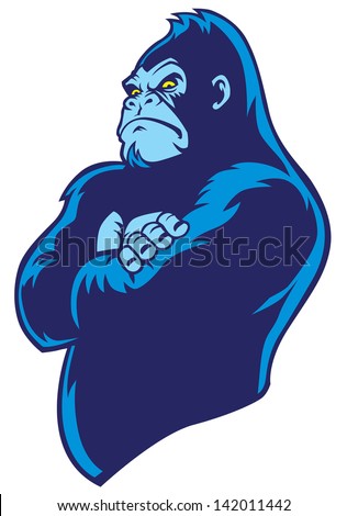 crossed arm gorilla