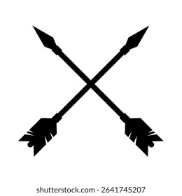Crossed Arrows – Vector Icon