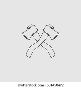 The crossed ax icon