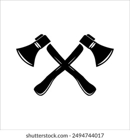 Crossed Axe, Crossed Viking Axe, Battle Axe, War Axe in vector.