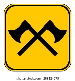 Crossed axes button on white background. Vector illustration.