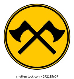 Crossed axes button on white background. Vector illustration.