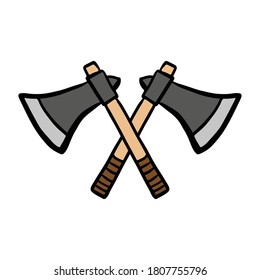 Icono de ejes cruzados. Vista lateral. Silueta de color. Ilustración gráfica plana vectorial a mano. Objeto aislado sobre un fondo blanco. Aislar.