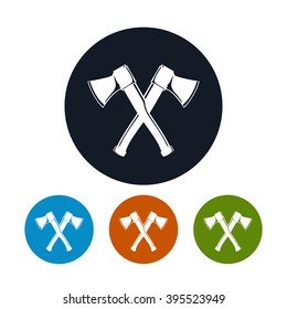 Crossed  Axes Icon. Vector Illustration