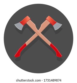Crossed axes isolated. EPS 10.