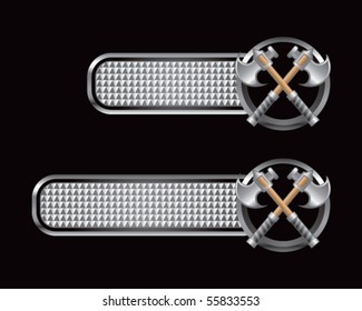 pestañas de cuadros de plata cruzados