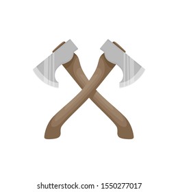 Crossed Axes vector on white background