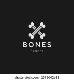 Crossed Bones Logo – A bold crossed bones logo symbolizing danger and rebellion.