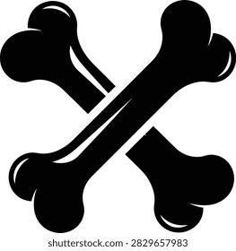 Crossed Bones X Shape Dog Toy Pet Symbol Animal Icon