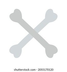 Crossed bones X vector illustration