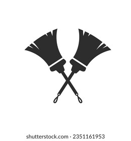 gekreuztes Beschneidungssymbol der saubereren Vektorelement-Design-Vorlage Web