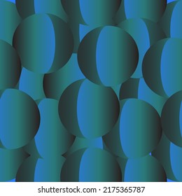 Crossed circle pattern. Editable timeless classic with a twist, wrapping paper fashion textile