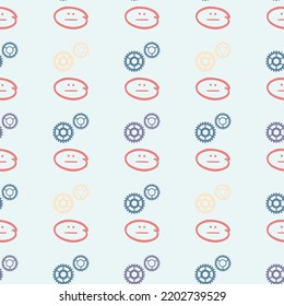 Crossed circle pattern. Editable timeless classic with a twist, wrapping paper fashion textile