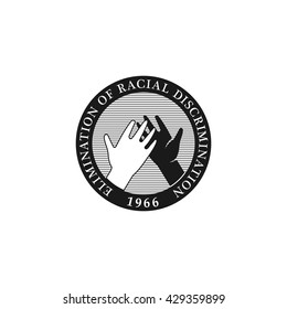 Crossed fingers vector logo. Unification and cooperation symbol. Hands black logotype. Handshake icon.