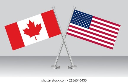 129 Crossed flags us canada Images, Stock Photos & Vectors | Shutterstock