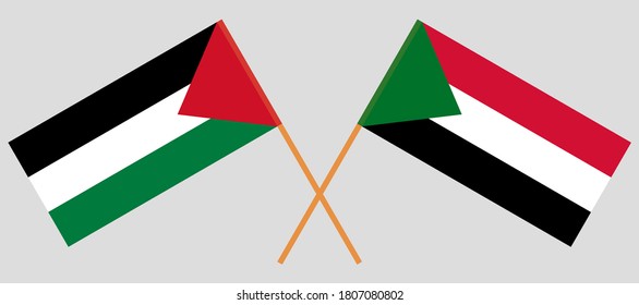 Sudan flag vs palestine