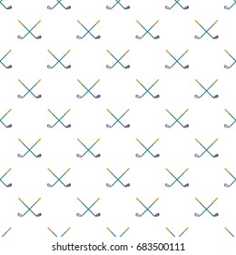 Crossed Golf Clubs Pattern